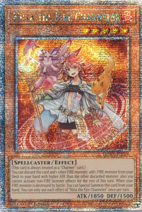 Hiita the Fire Channeler [DUNE-EN026] Quarter Century Secret Rare | Dragon's Lair Comics and Fantasy Houston TX
