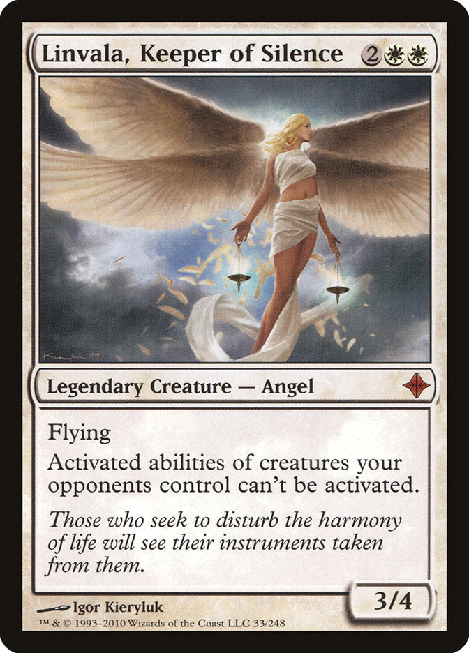 Linvala, Keeper of Silence [Rise of the Eldrazi] | Dragon's Lair Comics and Fantasy Houston TX