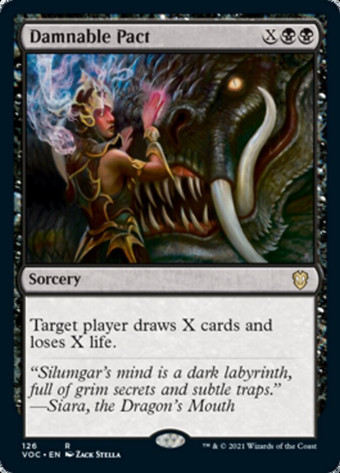 Damnable Pact [Innistrad: Crimson Vow Commander] | Dragon's Lair Comics and Fantasy Houston TX