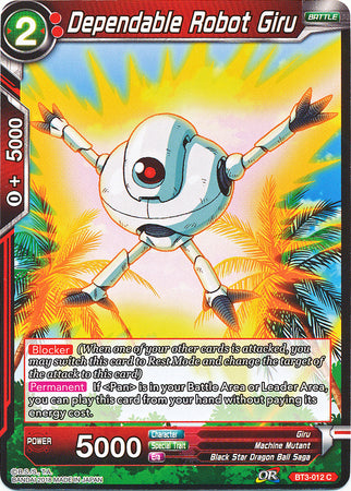 Dependable Robot Giru (BT3-012) [Cross Worlds] | Dragon's Lair Comics and Fantasy Houston TX