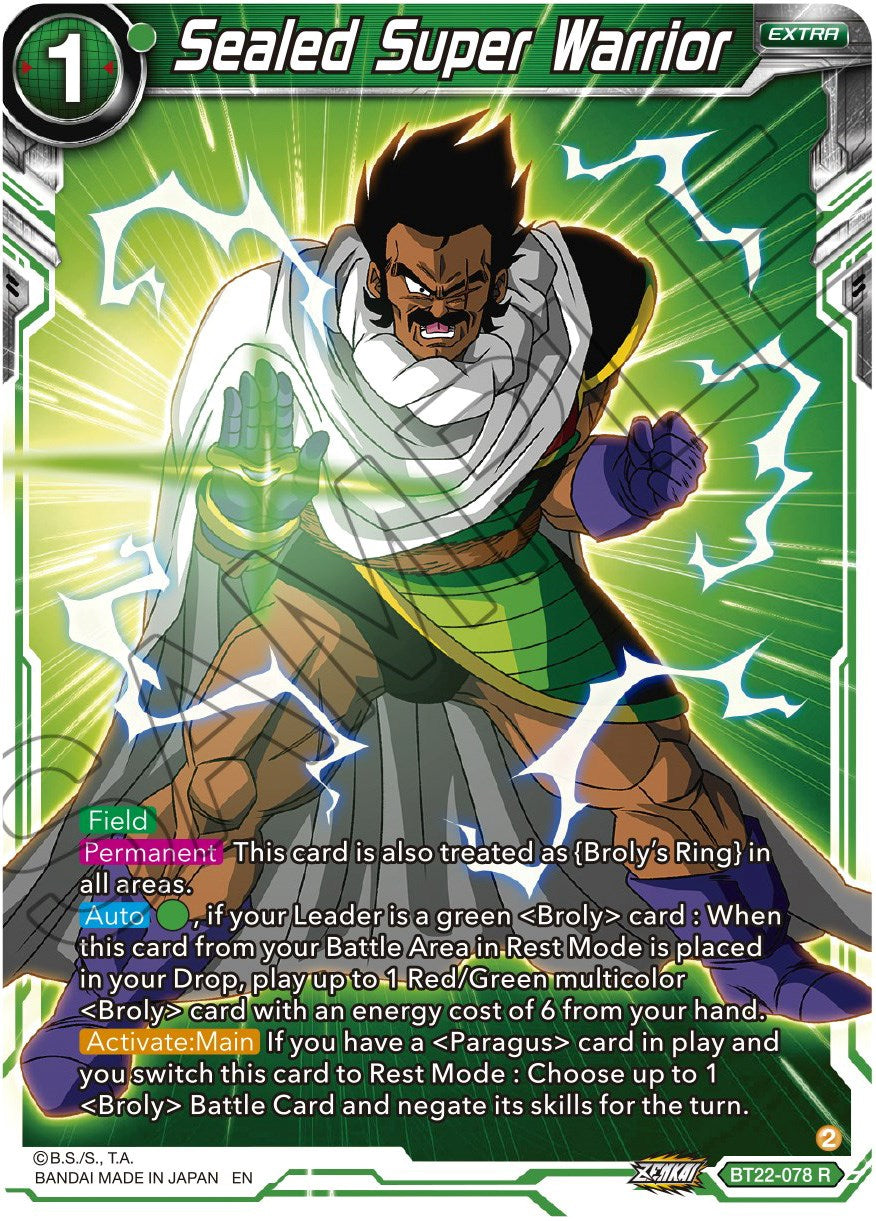Sealed Super Warrior (BT22-078) [Critical Blow] | Dragon's Lair Comics and Fantasy Houston TX