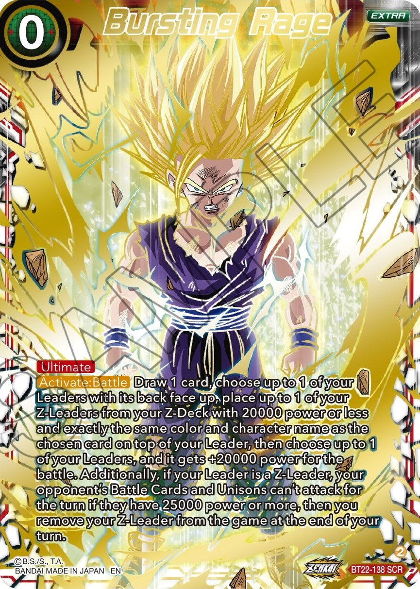 Bursting Rage (BT22-138) [Critical Blow] | Dragon's Lair Comics and Fantasy Houston TX
