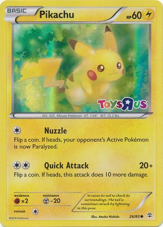 Pikachu (26/83) (Toys R Us Promo) [Miscellaneous Cards] | Dragon's Lair Comics and Fantasy Houston TX
