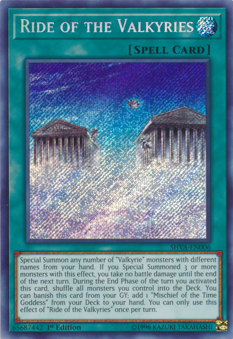 Ride of the Valkyries [SHVA-EN006] Secret Rare | Dragon's Lair Comics and Fantasy Houston TX