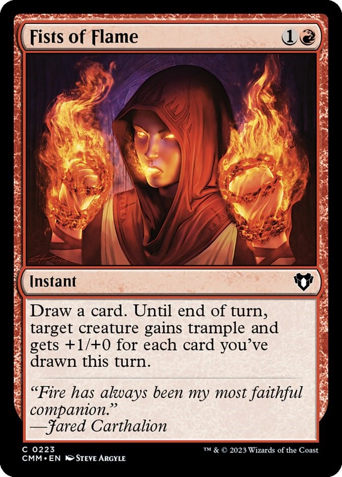 Fists of Flame [Commander Masters] | Dragon's Lair Comics and Fantasy Houston TX