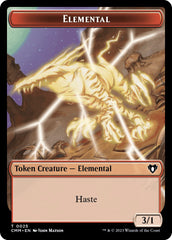 Elemental (0025) // Cat (0005) Double-Sided Token [Commander Masters Tokens] | Dragon's Lair Comics and Fantasy Houston TX