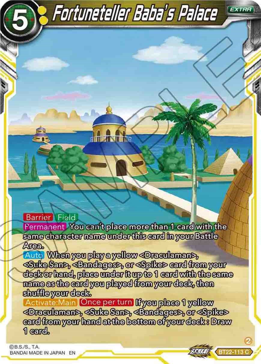 Fortuneteller Baba's Palace (BT22-113) [Critical Blow] | Dragon's Lair Comics and Fantasy Houston TX