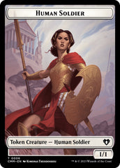 Human Soldier // Phyrexian Germ Double-Sided Token [Commander Masters Tokens] | Dragon's Lair Comics and Fantasy Houston TX