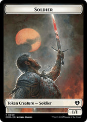 Soldier // Elemental (0037) Double-Sided Token [Commander Masters Tokens] | Dragon's Lair Comics and Fantasy Houston TX