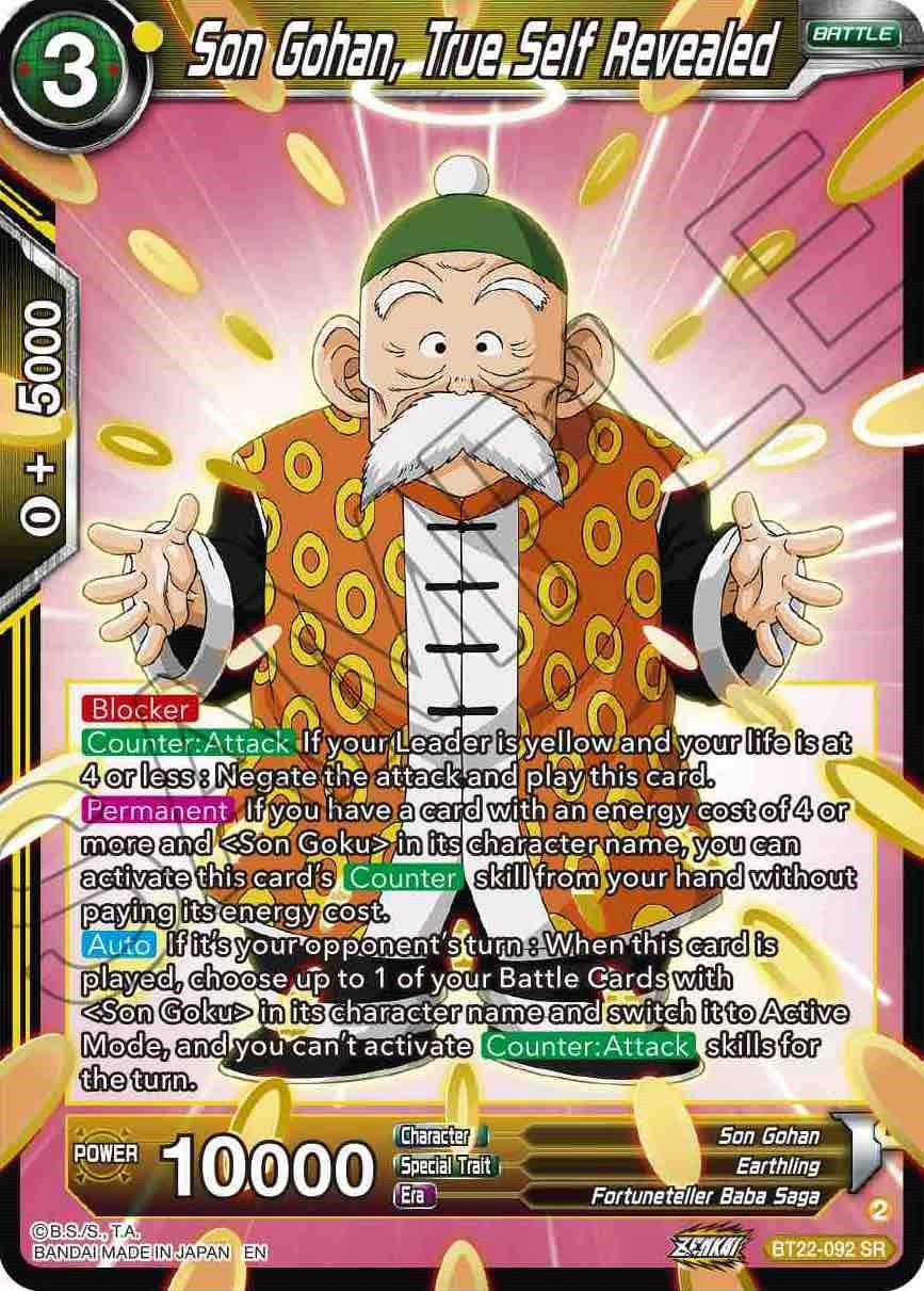 Son Gohan, True Self Revealed (BT22-092) [Critical Blow] | Dragon's Lair Comics and Fantasy Houston TX