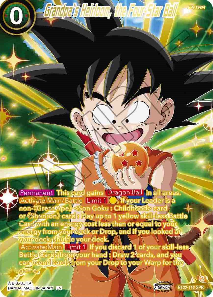Grandpa's Heirloom, the Four Star Ball (SPR) (BT22-112) [Critical Blow] | Dragon's Lair Comics and Fantasy Houston TX