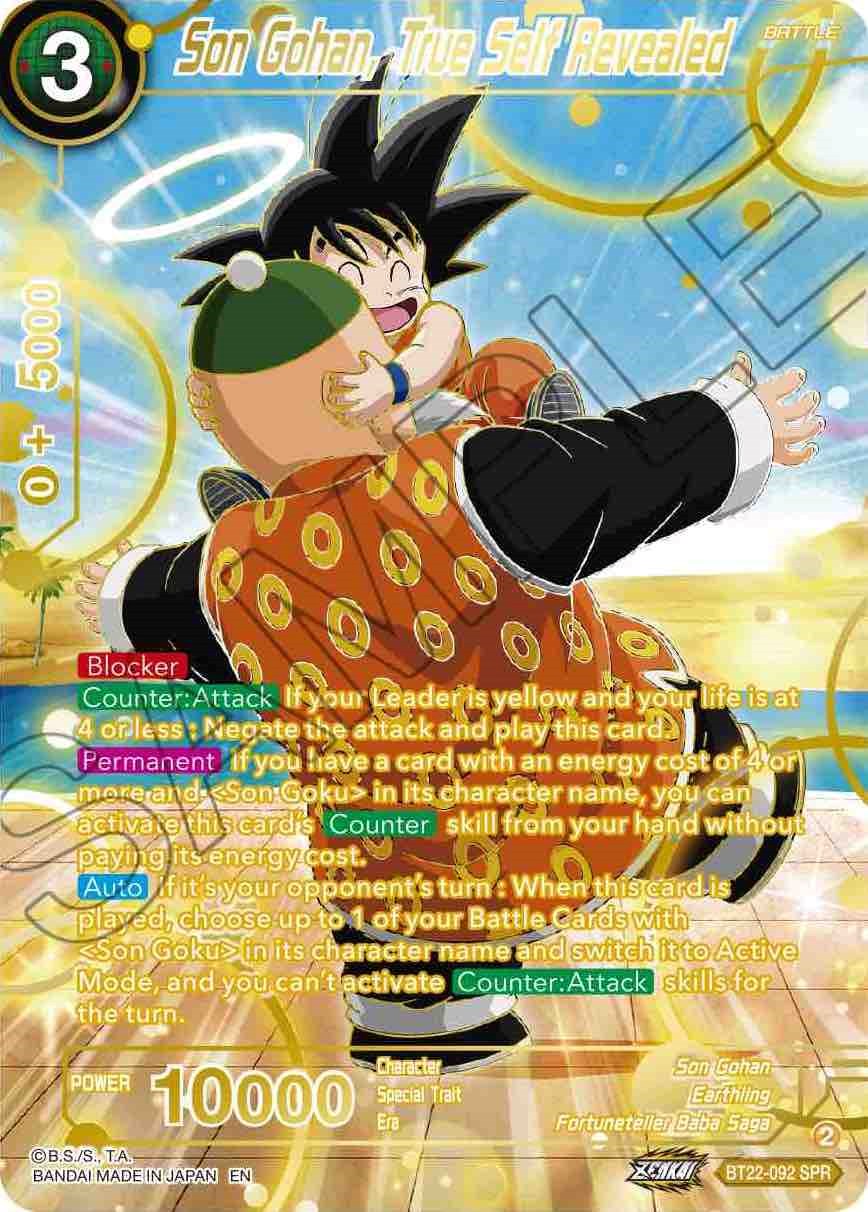 Son Gohan, True Self Revealed (SPR) (Bt22-092) [Critical Blow] | Dragon's Lair Comics and Fantasy Houston TX