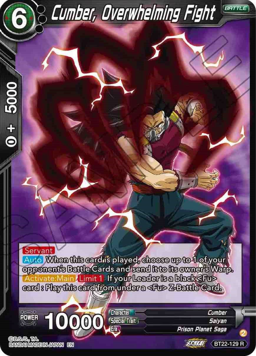 Cumber, Overwhelming Fight (BT22-129) [Critical Blow] | Dragon's Lair Comics and Fantasy Houston TX