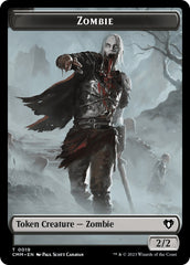 Zombie (0019) // Rat Double-Sided Token [Commander Masters Tokens] | Dragon's Lair Comics and Fantasy Houston TX