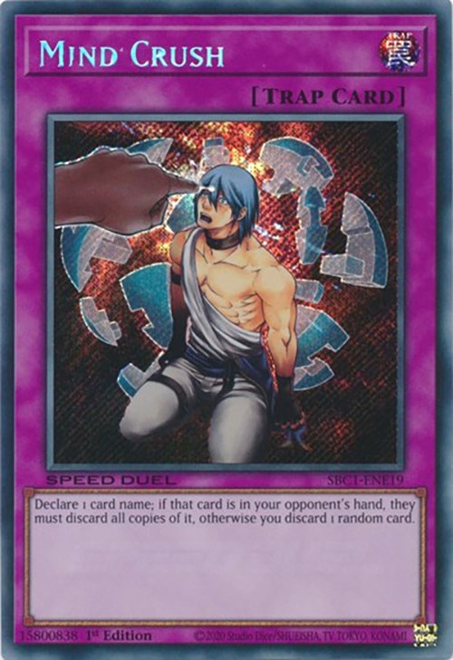 Mind Crush (Secret Rare) [SBC1-ENE19] Secret Rare | Dragon's Lair Comics and Fantasy Houston TX