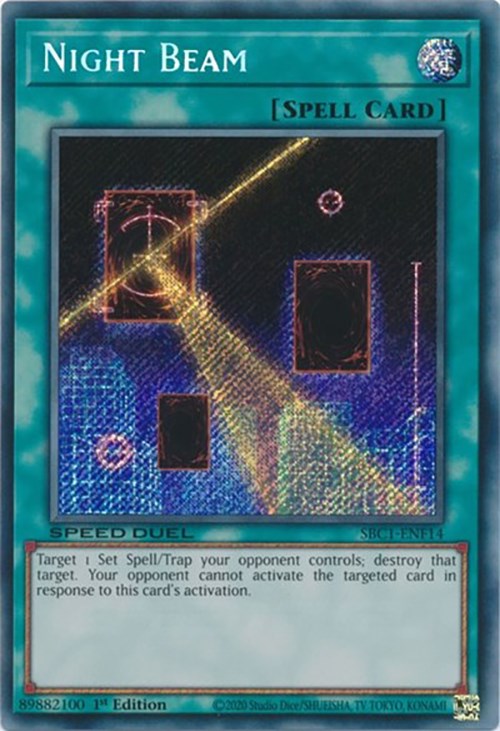 Night Beam [SBC1-ENF14] Secret Rare | Dragon's Lair Comics and Fantasy Houston TX
