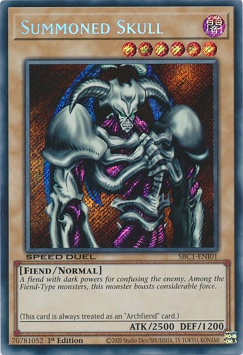Summoned Skull [SBC1-ENI01] Secret Rare | Dragon's Lair Comics and Fantasy Houston TX