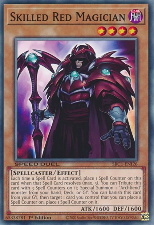 Skilled Red Magician [SBC1-ENI26] Common | Dragon's Lair Comics and Fantasy Houston TX