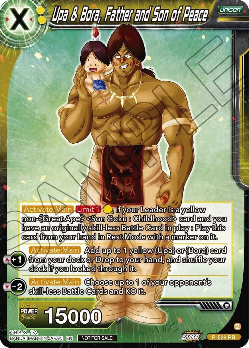 Upa & Bora, Father and Son of Peace (Zenkai Series Tournament Pack Vol.5) (P-529) [Tournament Promotion Cards] | Dragon's Lair Comics and Fantasy Houston TX