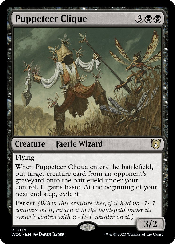 Puppeteer Clique [Wilds of Eldraine Commander] | Dragon's Lair Comics and Fantasy Houston TX