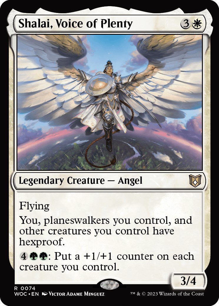 Shalai, Voice of Plenty [Wilds of Eldraine Commander] | Dragon's Lair Comics and Fantasy Houston TX