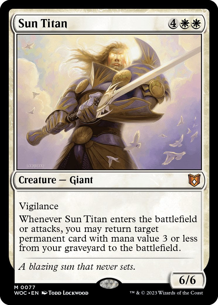 Sun Titan [Wilds of Eldraine Commander] | Dragon's Lair Comics and Fantasy Houston TX