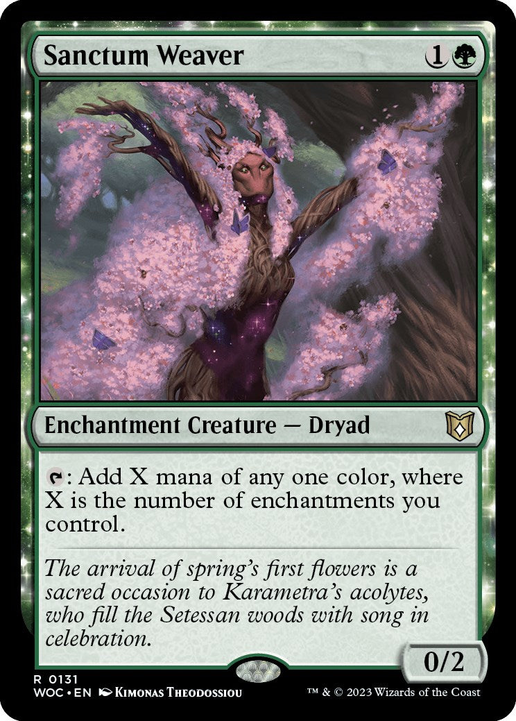 Sanctum Weaver [Wilds of Eldraine Commander] | Dragon's Lair Comics and Fantasy Houston TX