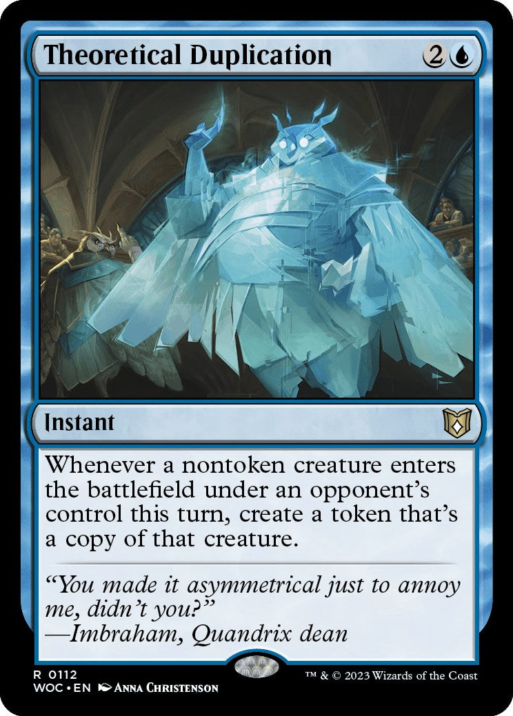 Theoretical Duplication [Wilds of Eldraine Commander] | Dragon's Lair Comics and Fantasy Houston TX