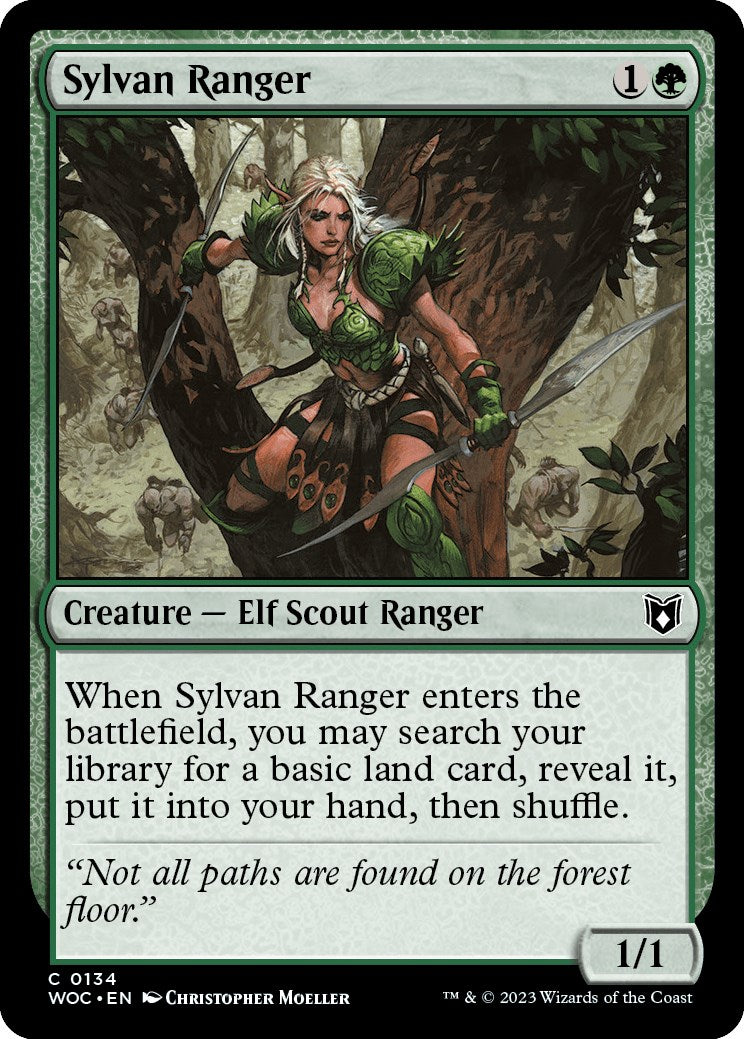 Sylvan Ranger [Wilds of Eldraine Commander] | Dragon's Lair Comics and Fantasy Houston TX