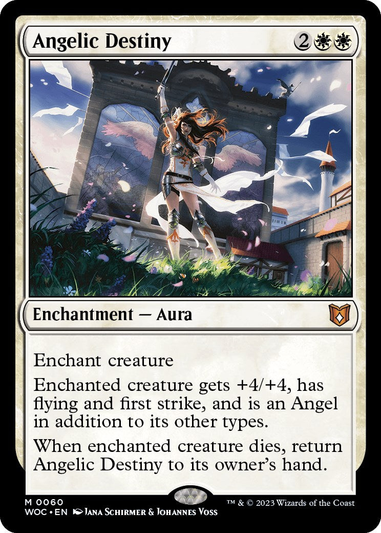Angelic Destiny [Wilds of Eldraine Commander] | Dragon's Lair Comics and Fantasy Houston TX