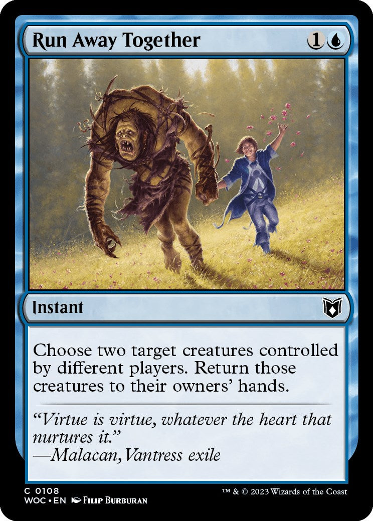 Run Away Together [Wilds of Eldraine Commander] | Dragon's Lair Comics and Fantasy Houston TX