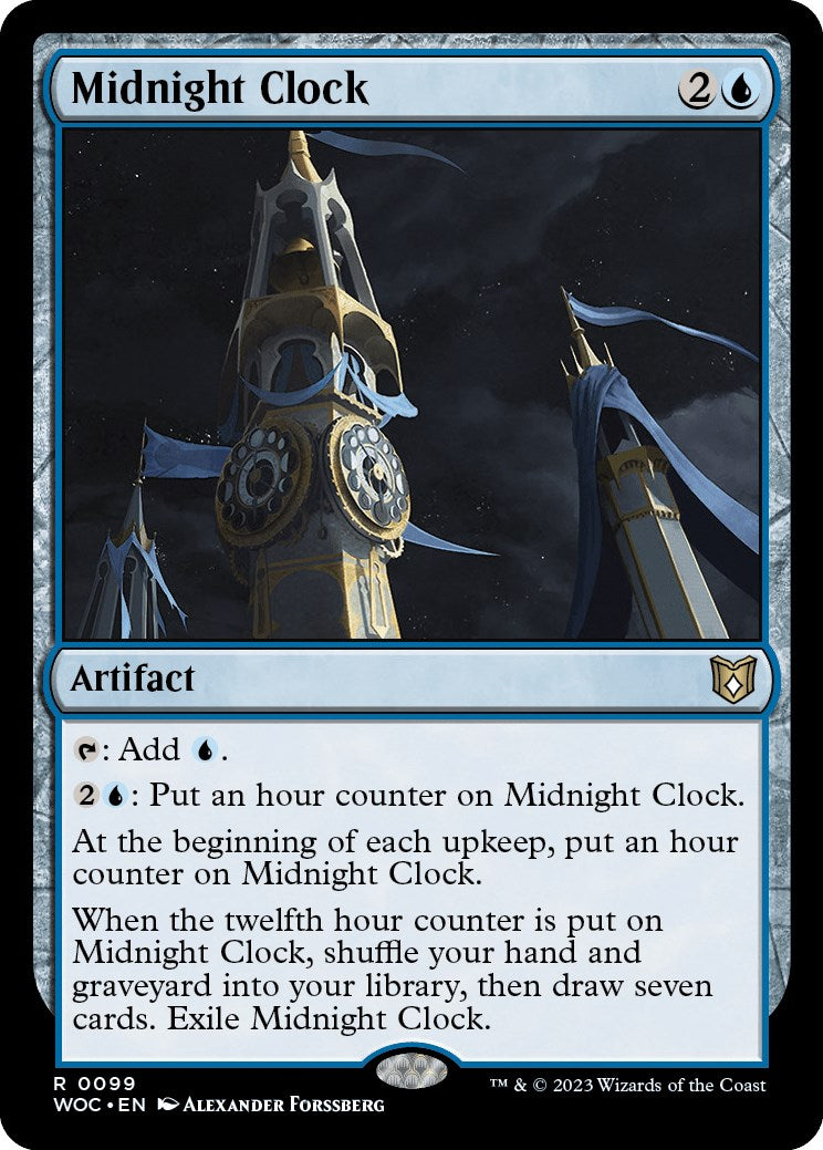 Midnight Clock [Wilds of Eldraine Commander] | Dragon's Lair Comics and Fantasy Houston TX