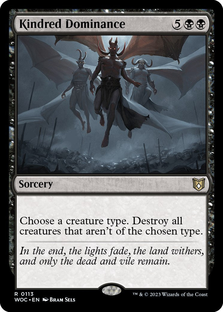 Kindred Dominance [Wilds of Eldraine Commander] | Dragon's Lair Comics and Fantasy Houston TX