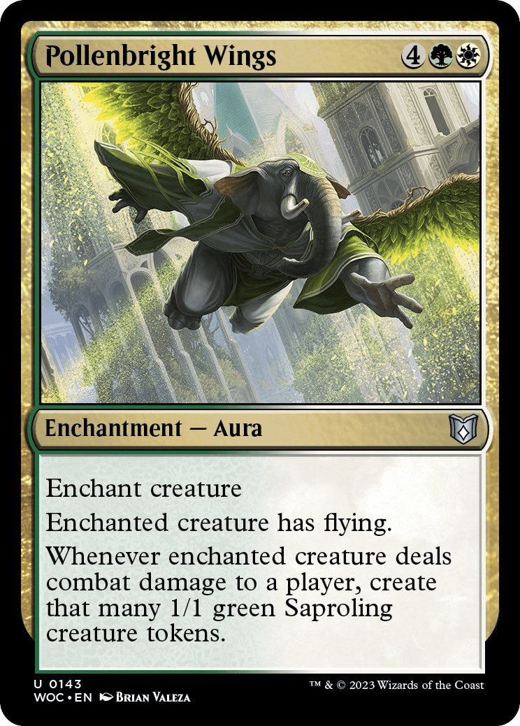 Pollenbright Wings [Wilds of Eldraine Commander] | Dragon's Lair Comics and Fantasy Houston TX
