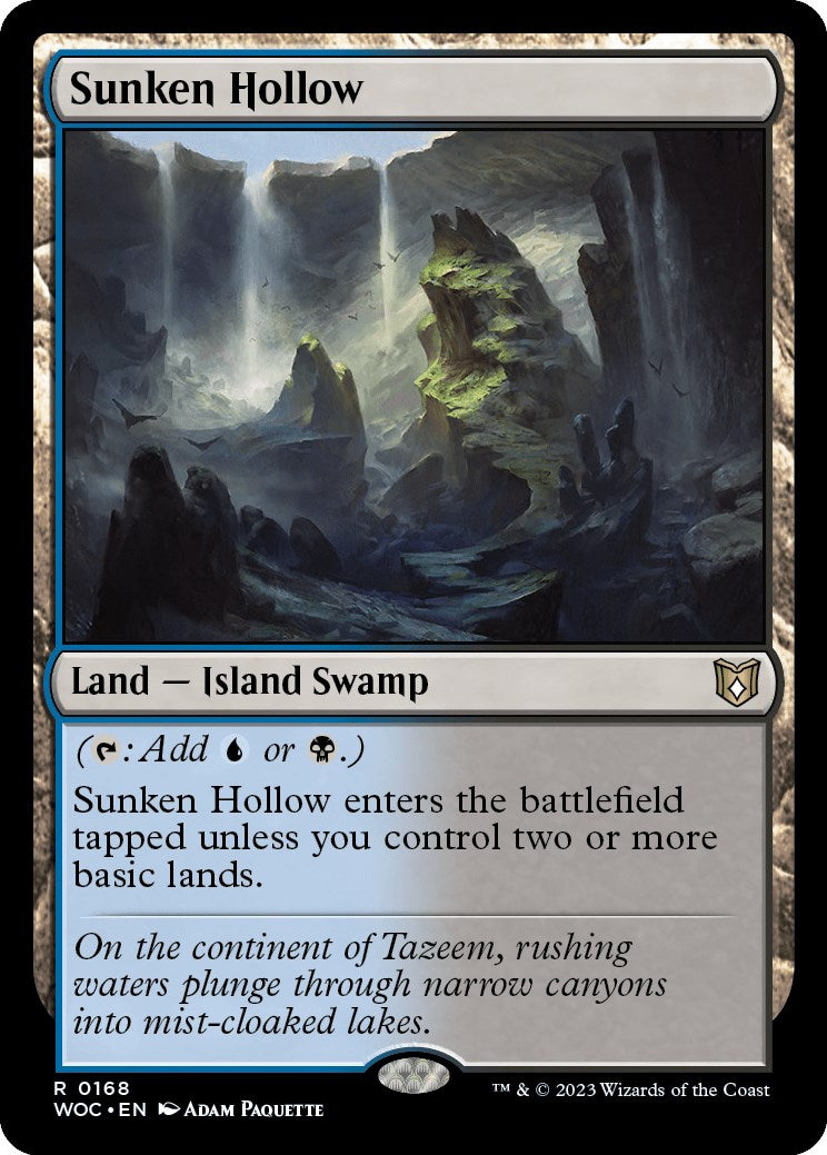 Sunken Hollow [Wilds of Eldraine Commander] | Dragon's Lair Comics and Fantasy Houston TX