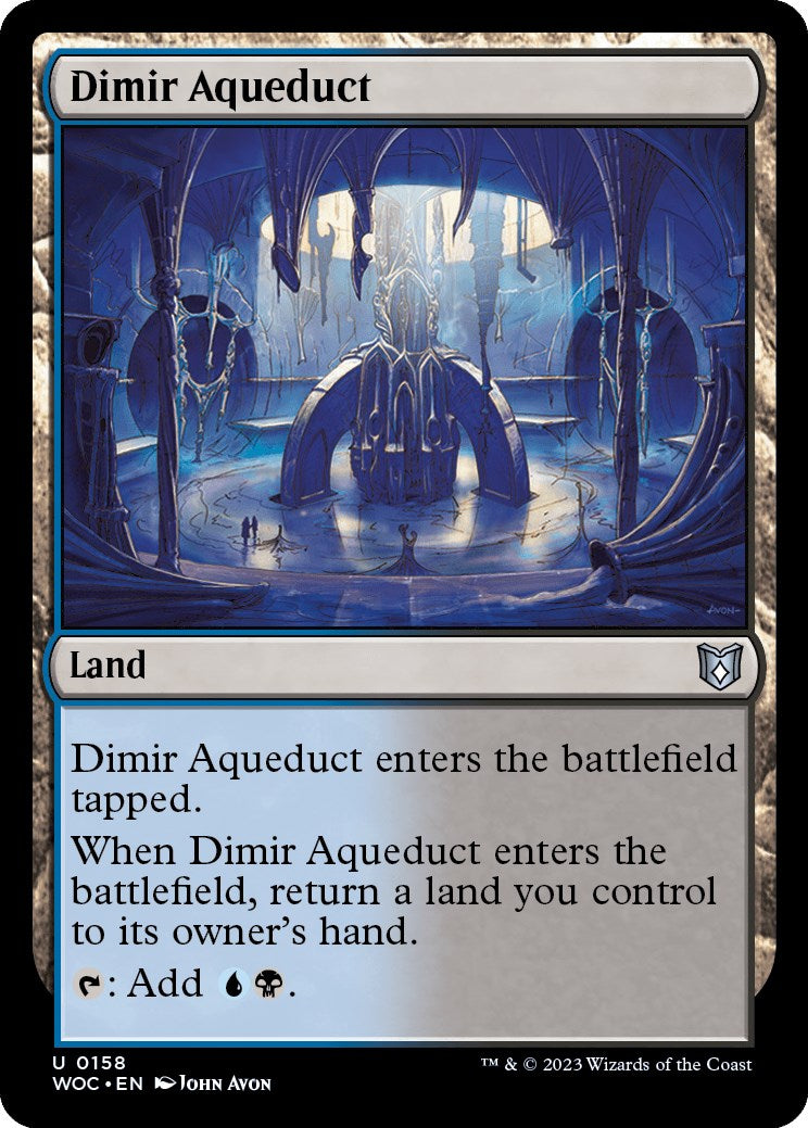 Dimir Aqueduct [Wilds of Eldraine Commander] | Dragon's Lair Comics and Fantasy Houston TX