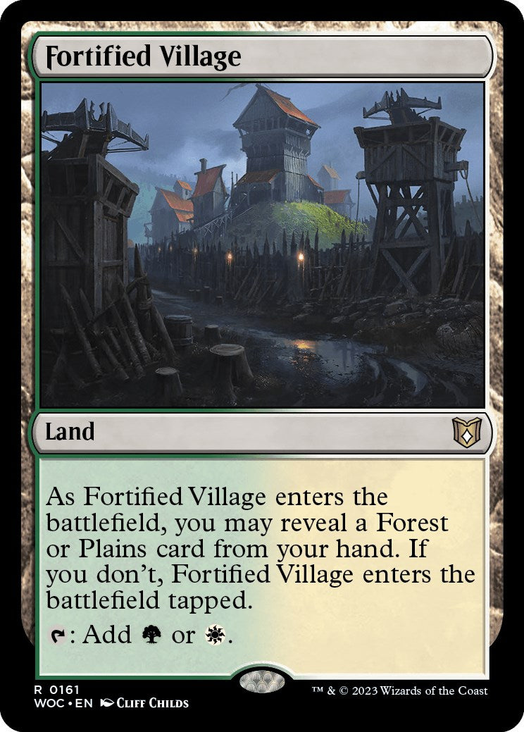 Fortified Village [Wilds of Eldraine Commander] | Dragon's Lair Comics and Fantasy Houston TX