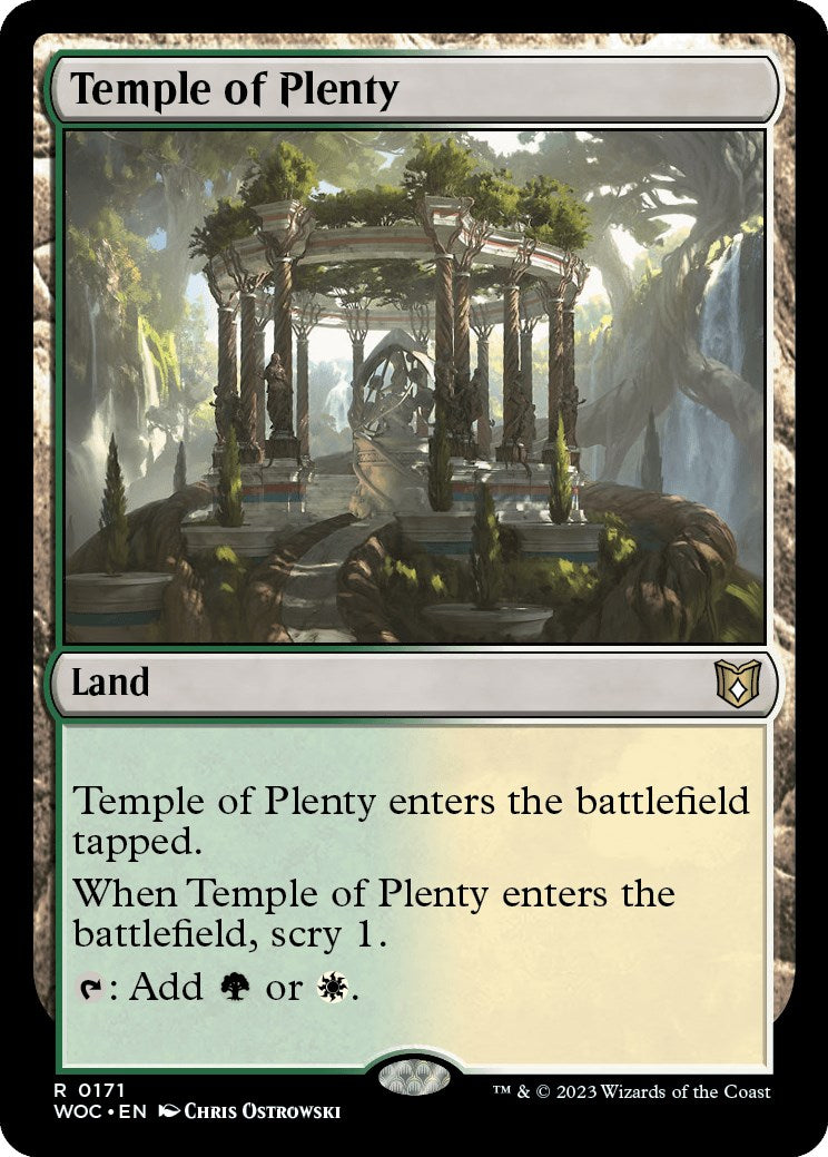 Temple of Plenty [Wilds of Eldraine Commander] | Dragon's Lair Comics and Fantasy Houston TX
