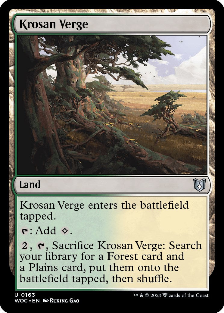 Krosan Verge [Wilds of Eldraine Commander] | Dragon's Lair Comics and Fantasy Houston TX