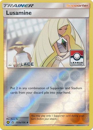 Lusamine (153a/156) (League Challenge Alt Art 2nd Place) [Sun & Moon: Ultra Prism] | Dragon's Lair Comics and Fantasy Houston TX