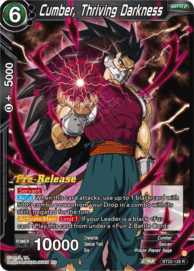Cumber, Thriving Darkness (BT22-128) [Critical Blow Prerelease Promos] | Dragon's Lair Comics and Fantasy Houston TX