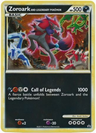 Zoroark and Legendary Pokemon (Jumbo Card) [Miscellaneous Cards] | Dragon's Lair Comics and Fantasy Houston TX