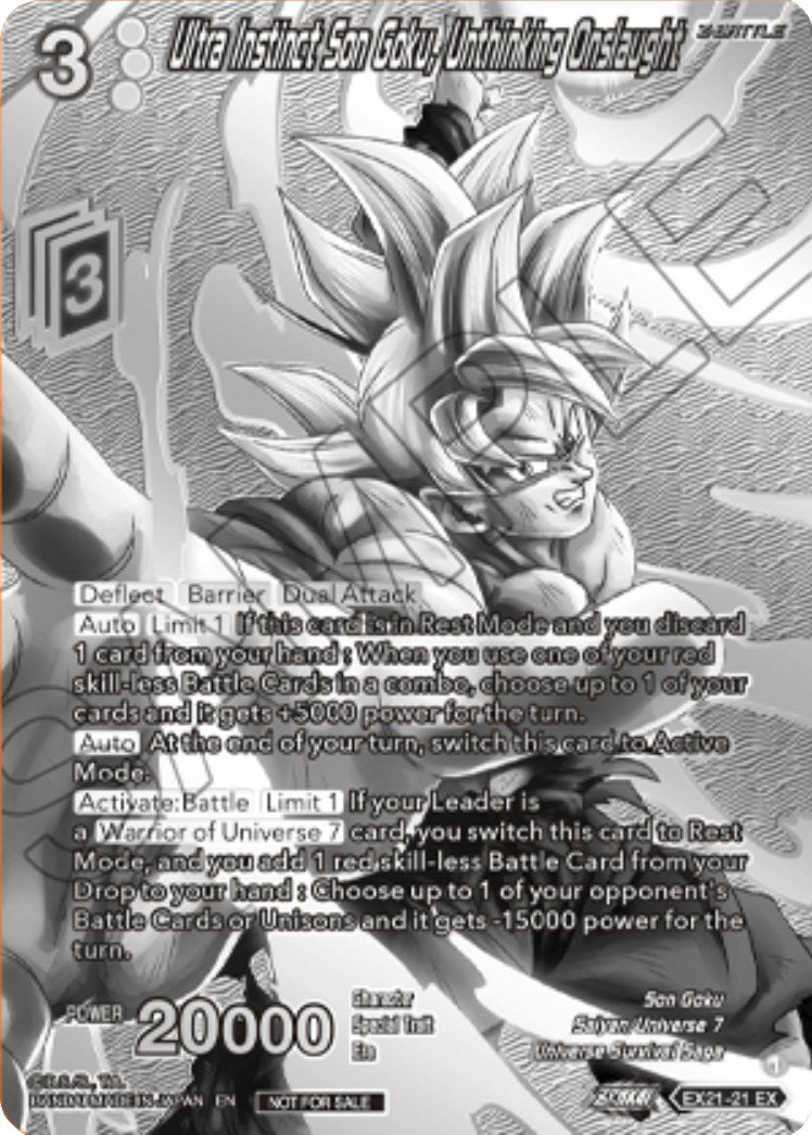 Ultra Instinct Son Goku, Unthinking Onslaught (2023 Offline Regionals Silver Print) (EX21-21) [Promotion Cards] | Dragon's Lair Comics and Fantasy Houston TX