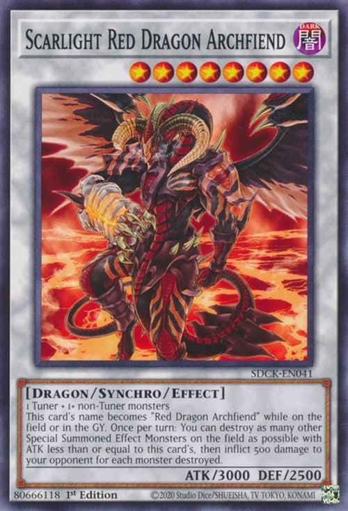 Scarlight Red Dragon Archfiend [SDCK-EN041] Common | Dragon's Lair Comics and Fantasy Houston TX
