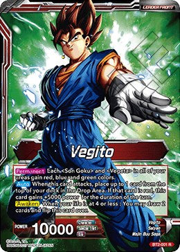 Vegito // Fusion Warrior Super Saiyan Vegito (Championship 2023 Golden Card Vol.3) (BT2-001) [Tournament Promotion Cards] | Dragon's Lair Comics and Fantasy Houston TX