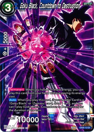 Goku Black, Countdown to Destruction (EX06-12) [Special Anniversary Set] | Dragon's Lair Comics and Fantasy Houston TX