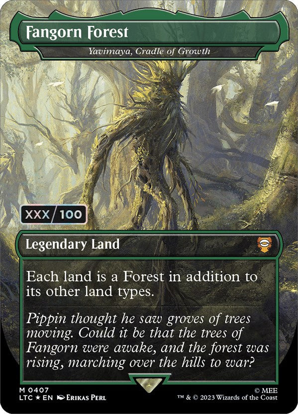 Fangorn Forest - Yavimaya, Cradle of Growth (Serialized) [The Lord of the Rings: Tales of Middle-Earth Commander] | Dragon's Lair Comics and Fantasy Houston TX