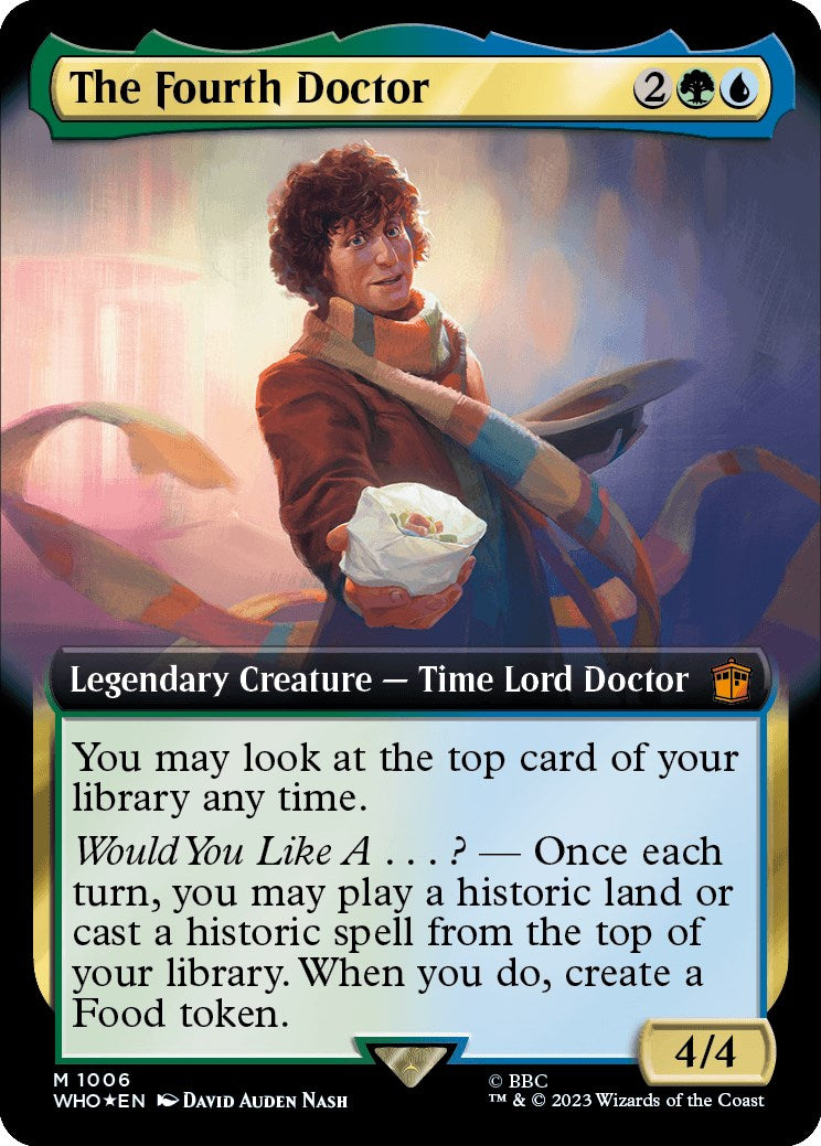 The Fourth Doctor (Extended Art) (Surge Foil) [Doctor Who] | Dragon's Lair Comics and Fantasy Houston TX