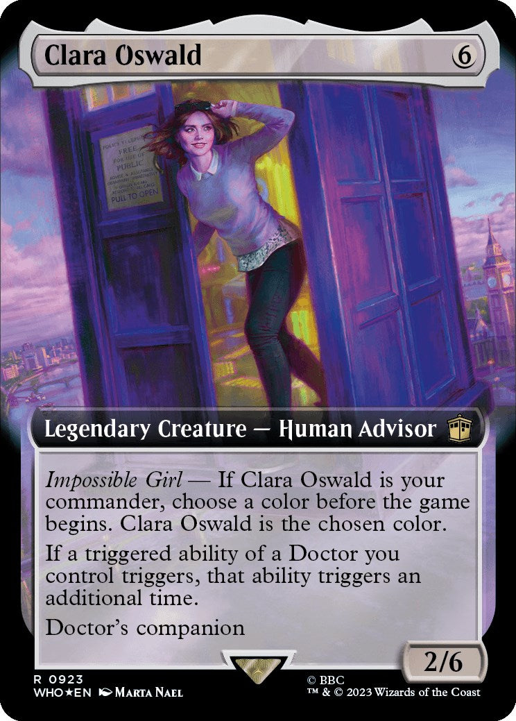 Clara Oswald (Extended Art) (Surge Foil) [Doctor Who] | Dragon's Lair Comics and Fantasy Houston TX