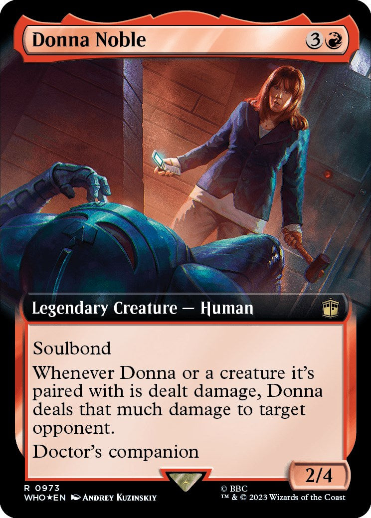 Donna Noble (Extended Art) (Surge Foil) [Doctor Who] | Dragon's Lair Comics and Fantasy Houston TX